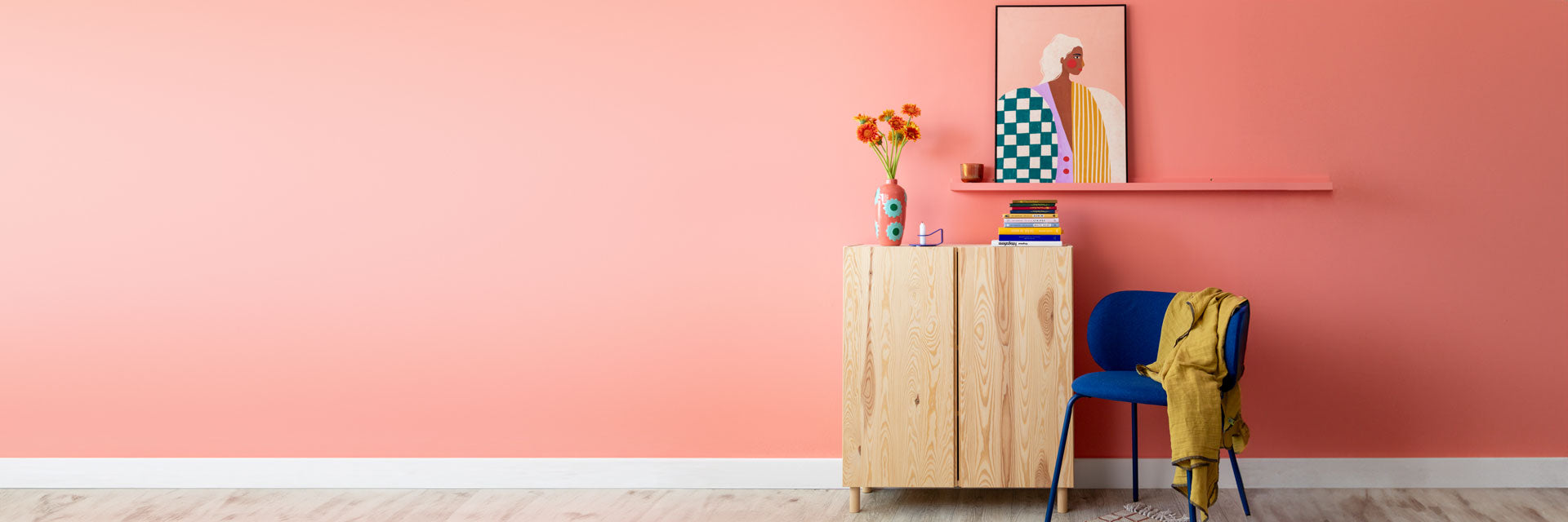 Bannerbild für unsere Farbtöne im Dopamine-Decor-Stil.