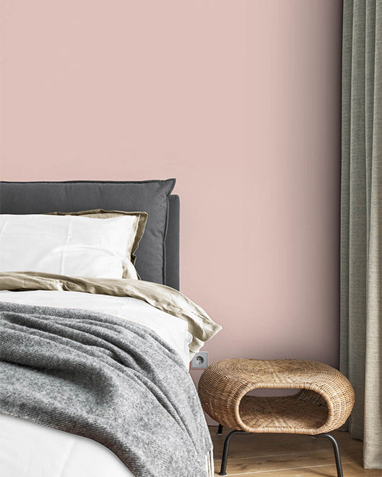 Schlafzimmer im Farbton Cashmere gestrichen