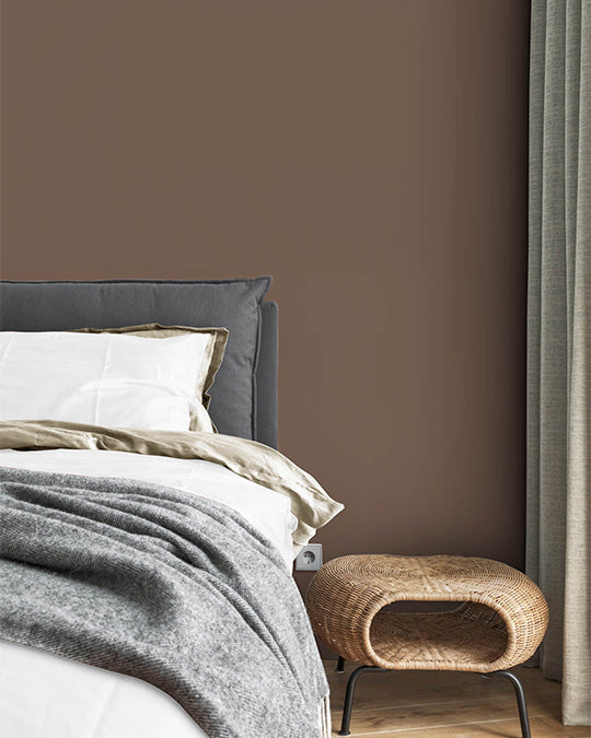 Schlafzimmer im Farbton Chocolate