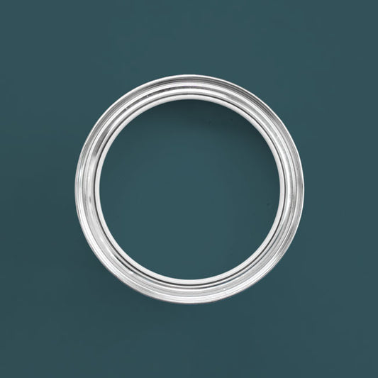 Holzfarbe außen Deep Sea in einer geöffneten Dose von oben