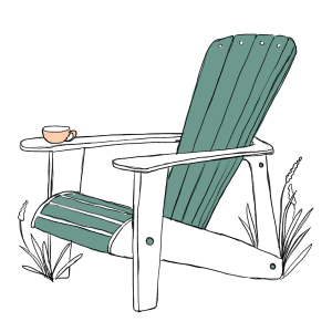 Icon mit einem Gartenstuhl für das Projekt Gartenmöbel streichen