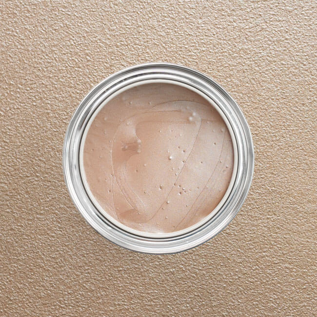 Farbton Luxe Rose Gold in einer geöffneten Dose von oben