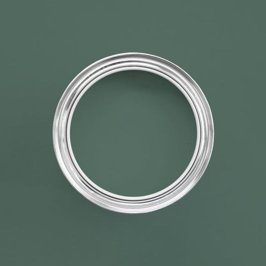 Holzfarbe außen Midnight Green in einer geöffneten Dose von oben