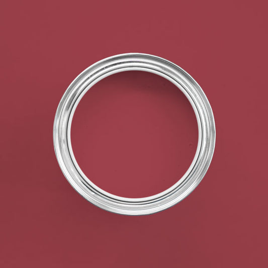 Holzfarbe außen Paris Red in einer geöffneten Dose von oben