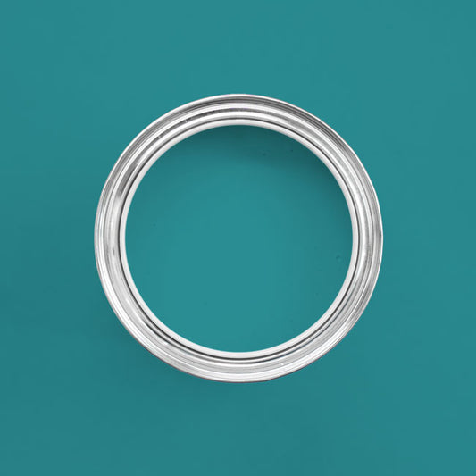 Holzfarbe außen Vintage Blue in Dose von oben fotografiert