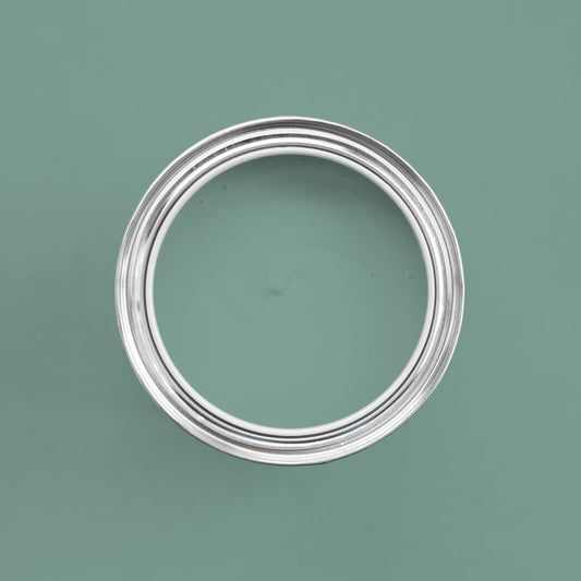 Farbton Vintage Green in Dose von oben fotografiert