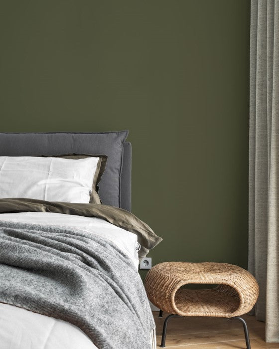 Schlafzimmer im Farbton Dark Ivy