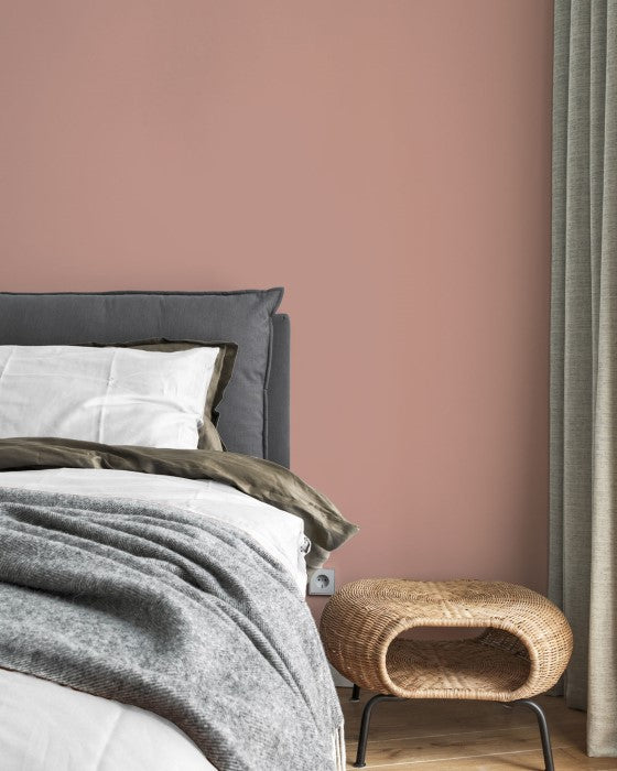 Schlafzimmer im Farbton Dusty Bloom