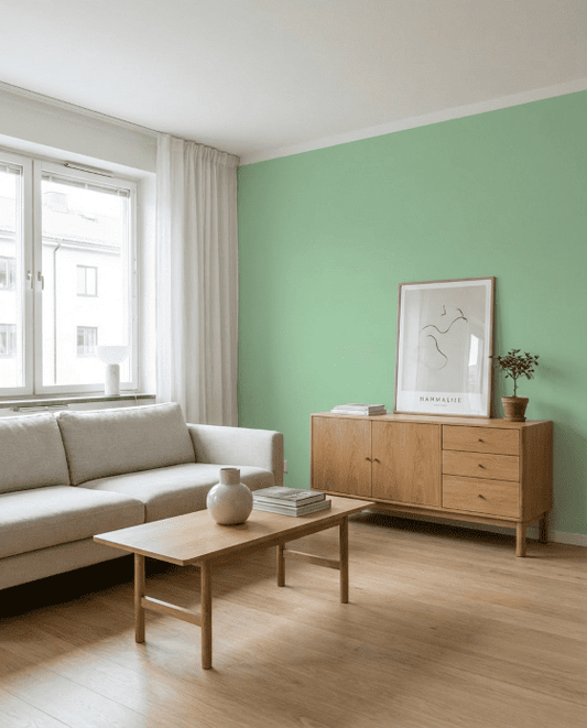 Wandfarbe Miami Green