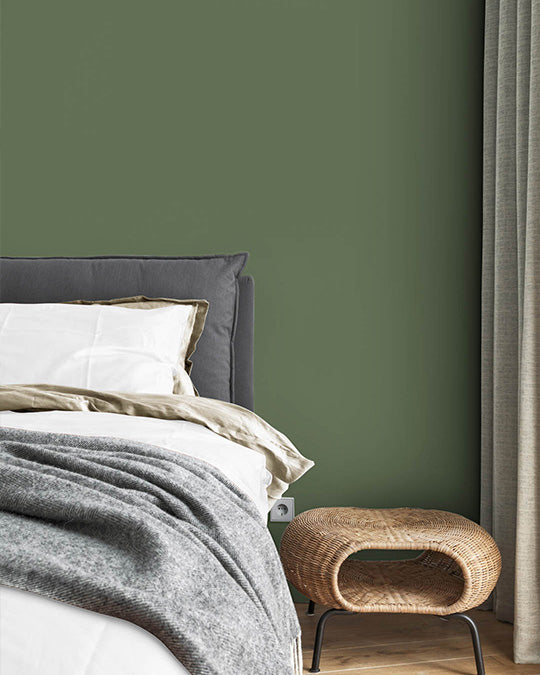 Schlafzimmer im Farbton Forest