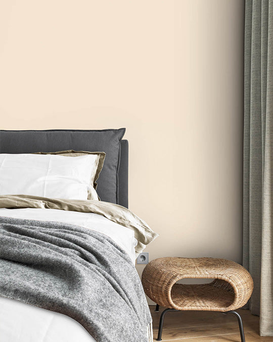 Schlafzimmer im Farbton French Coffee