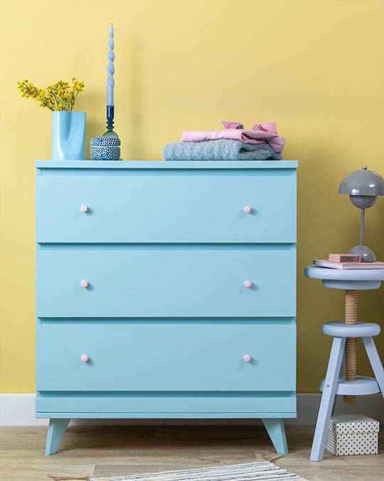 IKEA Malm Kommode im Buntlack Frozen gestrichen