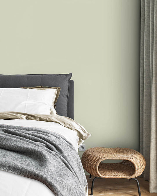 Schlafzimmer im Farbton Green Tea