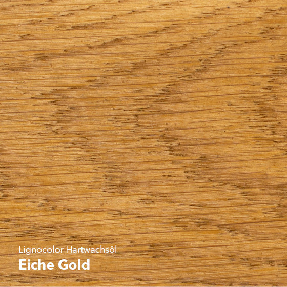 Farbtonbild des Hartwachsöl Eiche Gold