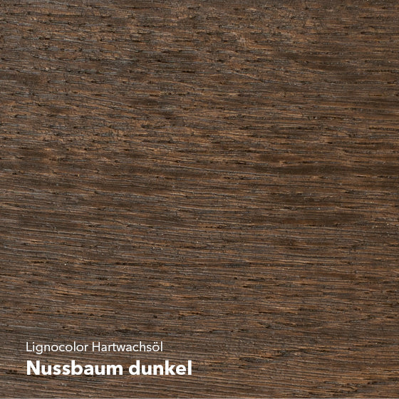 Farbtonbild des Hartwachsöl Nussbaum dunkel