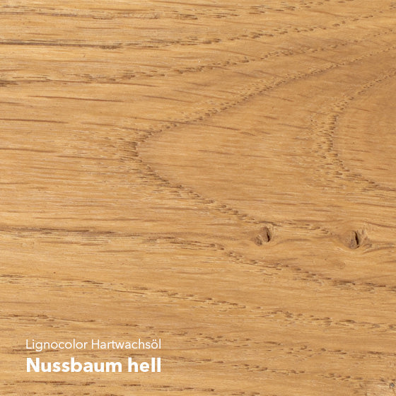 Farbtonbild des Hartwachsöl Nussbaum hell