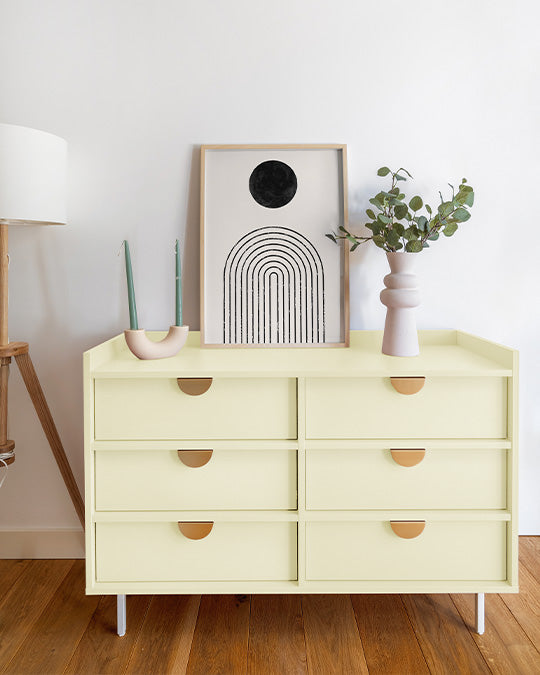 Kommode im hellen Elfenbein-Farbton Ivory