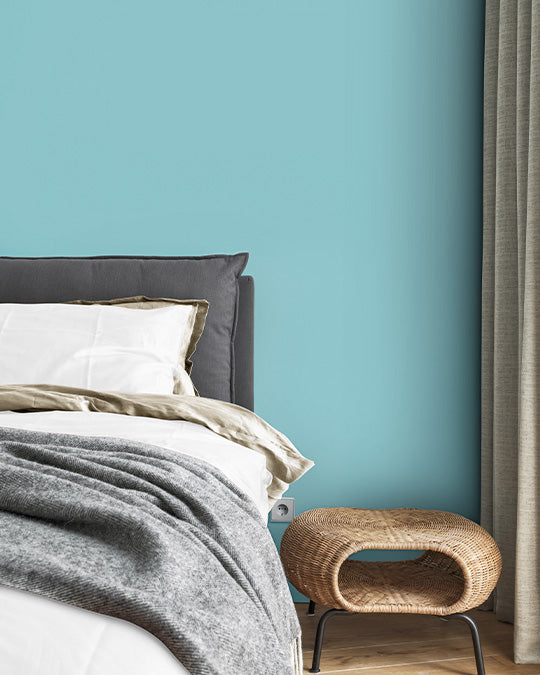 Schlafzimmer im mittleren Türkisblau Limpet Shell