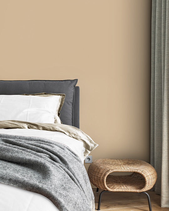 Schlafzimmer im mittleren Beigeton Malaga Beige