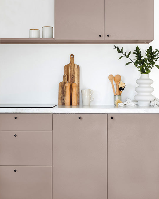 Küche im sanfte Mauve-Grau-Farbton Mushroom