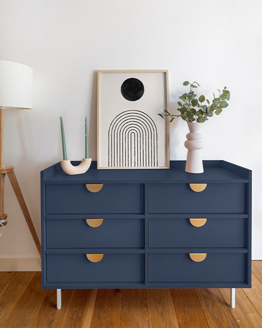 Kommode im dunklen Marineblau Navy Blue