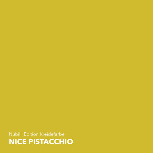 Lebhaftes, warmes Gelb-Grün Nice Pistacchio aus der Nubilli Edition