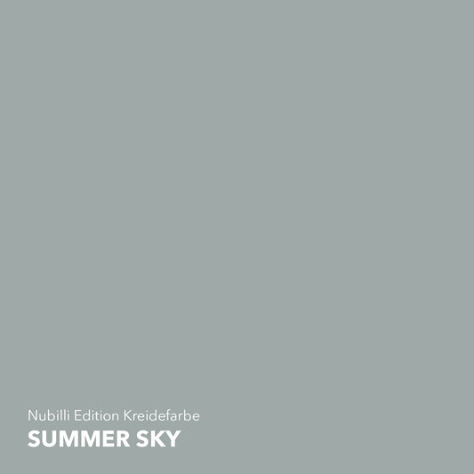 Heller, gräulicher Pastell-Blauton Summer Sky aus der Nubilli Edition