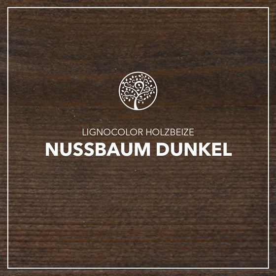 Holzbeize Nussbaum dunkel Farbtonbild
