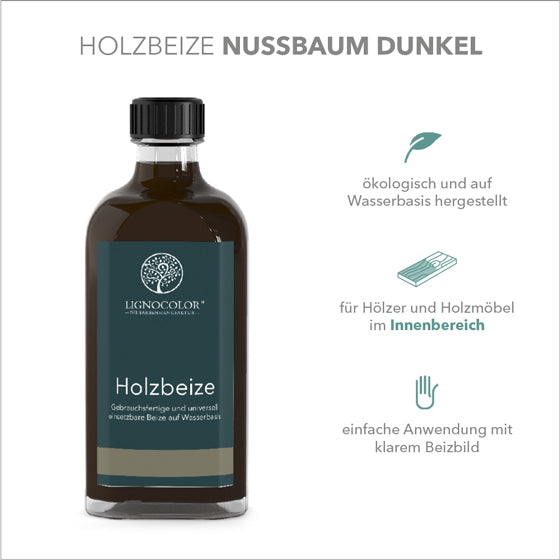 Holzbeize Nussbaum dunkel Eigenschaften