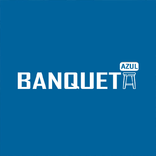 Logo des Partners Banqueta Azul auf blauem Hintergrund