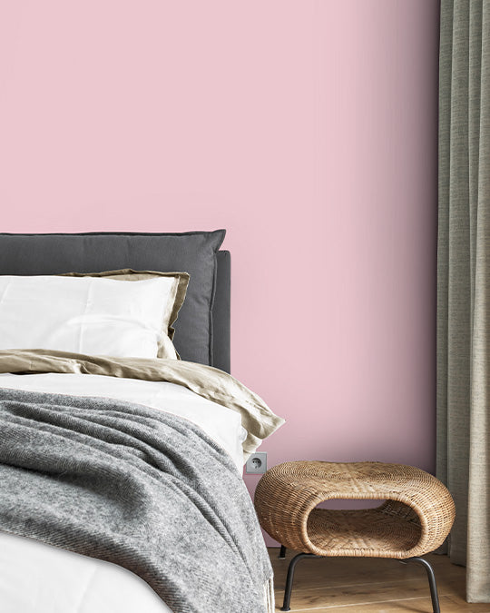 Schlafzimmer im schönen, zarten Romantik Rosa