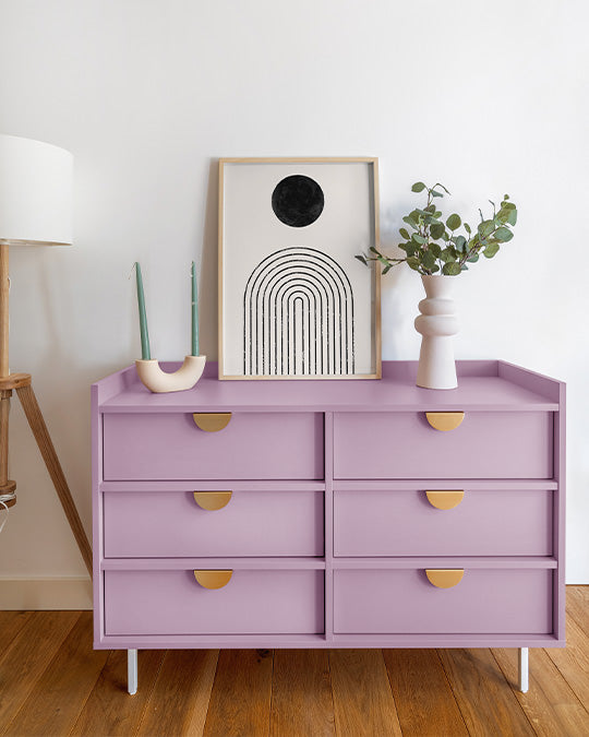 Kommode im dunklen, rotstichigen Rosa Seattle
