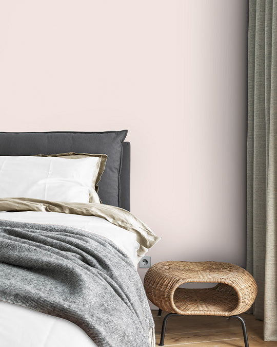 Schlafzimmer im zarten, sehr hellen Rosa Sweetheart