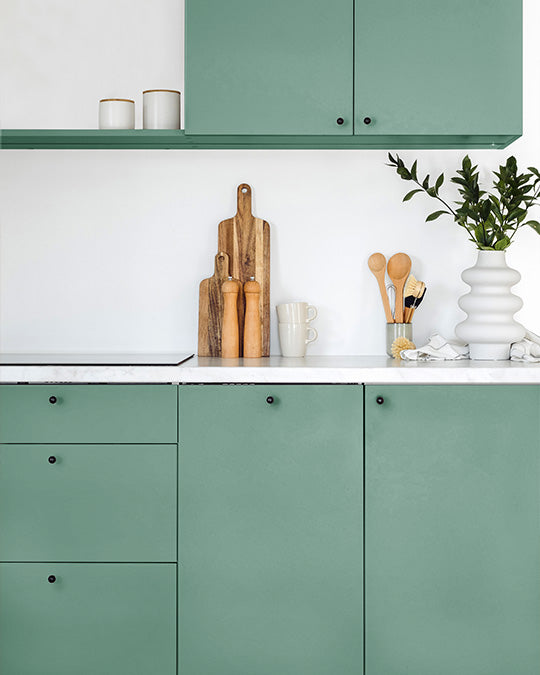 Küchen Inspiration mit Küchenfronten in Vintage Green