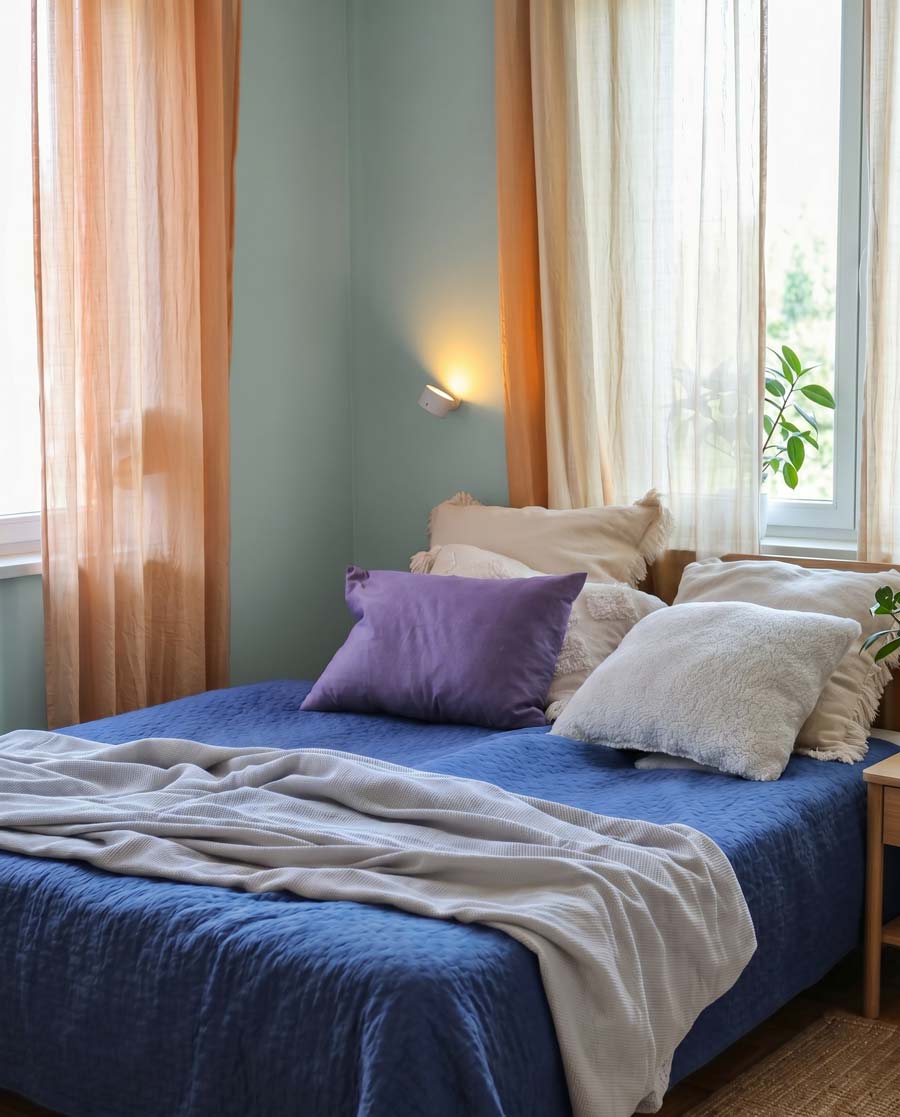 <strong>Wandfarbe in Blau</strong>
