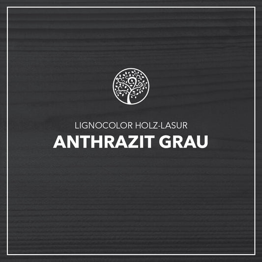 Lignocolor Holzlasur für Außen Anthrazit Grau