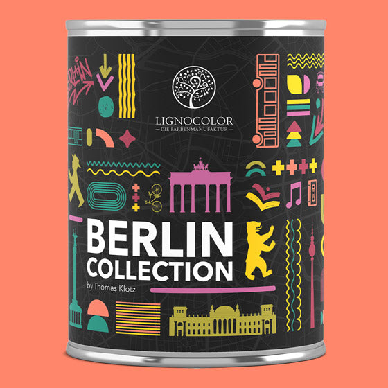 Farbton Crazy Coral mit Dose der Berlin Collection