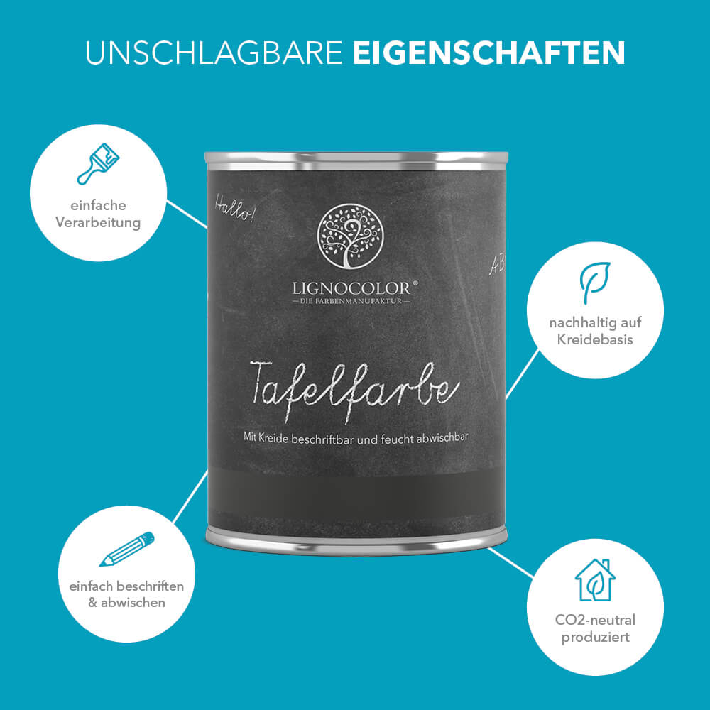 Tafelfarbe Blue Lagoon Eigenschaften