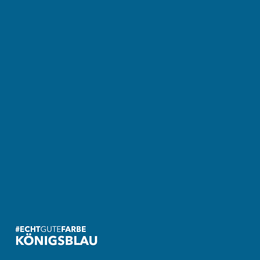 Wandfarbe Königsblau