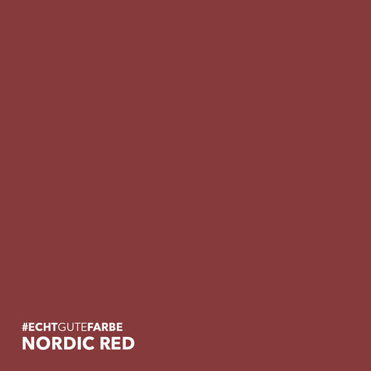 Holzfarbe außen Nordic Red
