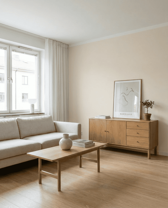 Wandfarbe Champagne