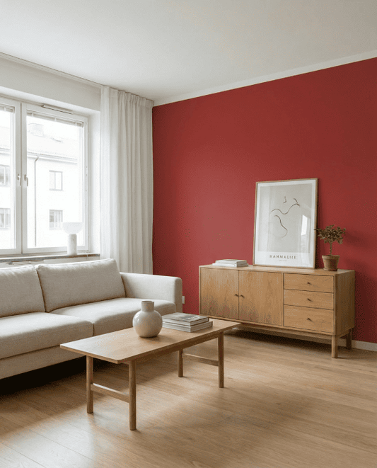 Wandfarbe Rot