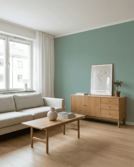 Wandfarbe Vintage Green