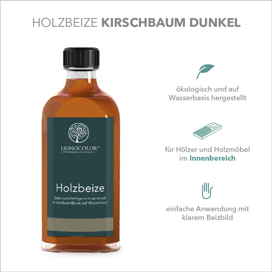 Holzbeize Kirschbaum dunkel Eigenschaften