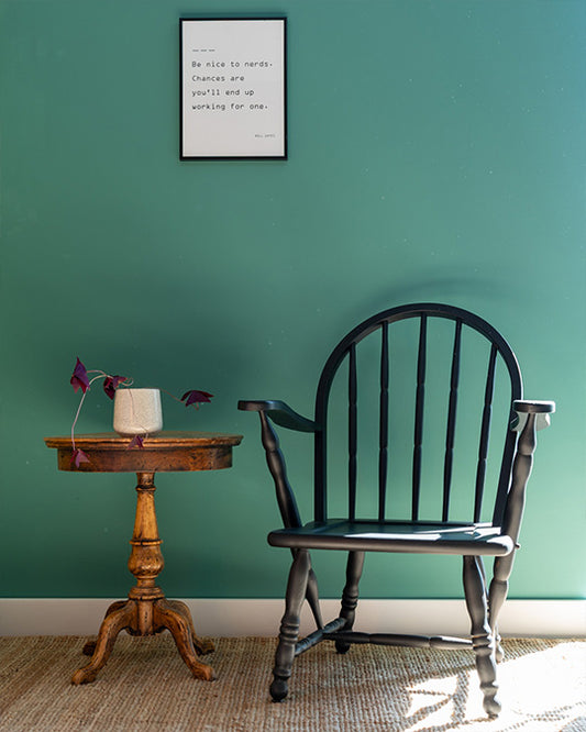 Flur im warmen Grün-Türkis Lignocolor Green