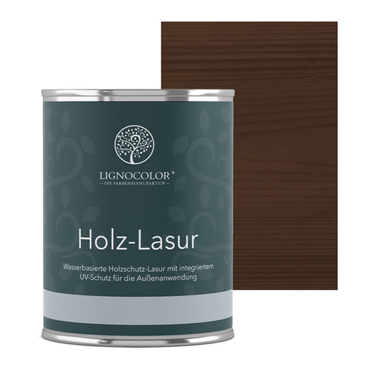 Lignocolor Holzlasur für Außen Nussbaum dunkel