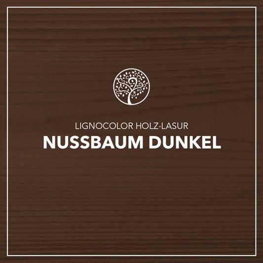 Lignocolor Holzlasur für Außen Nussbaum dunkel