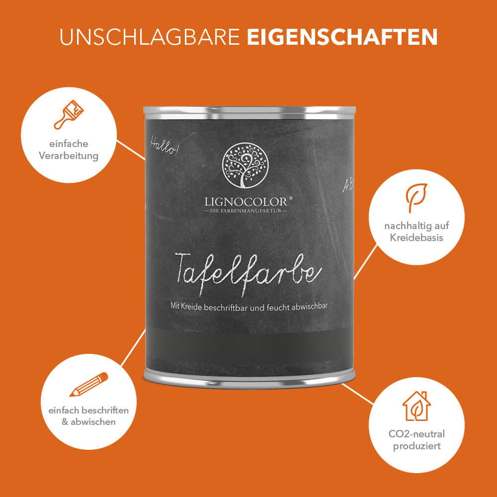 Tafelfarbe Orange Eigenschaften