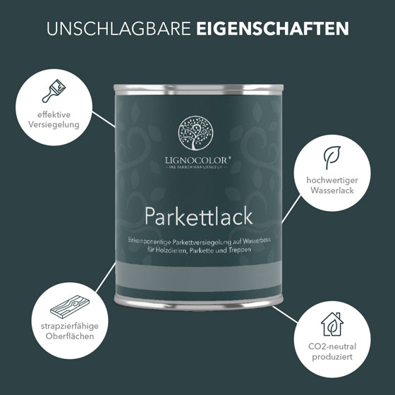 Eigenschaften des Lignocolor Parkettlacks