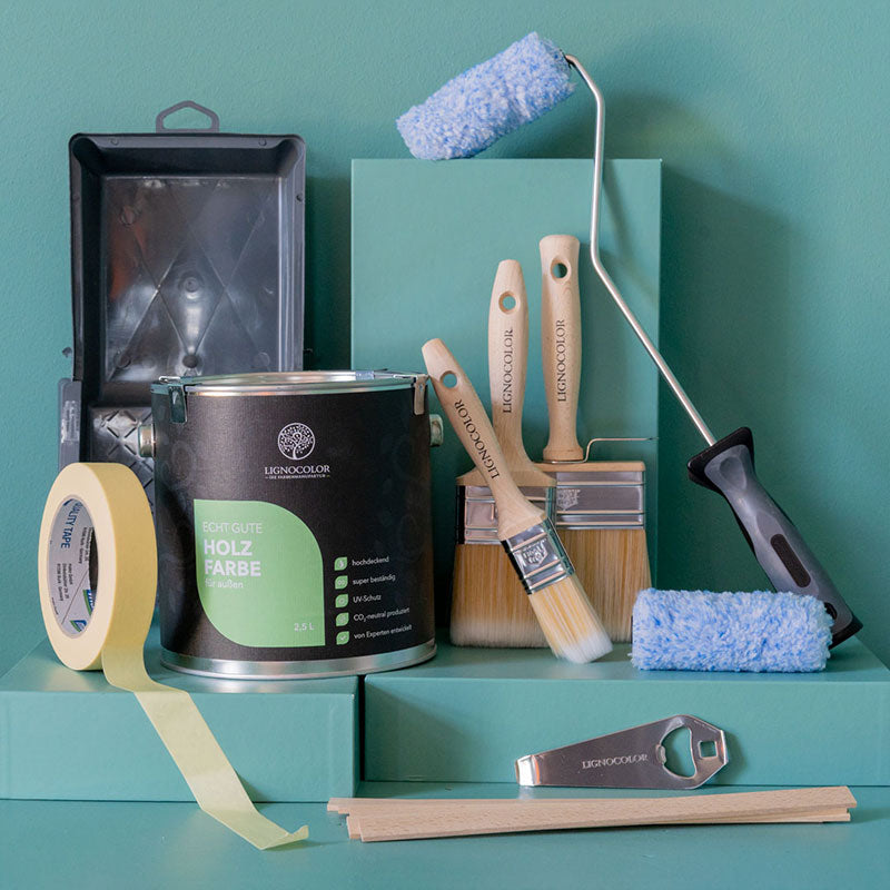 Streich-Set für Holz außen